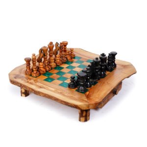 Handcrafted Olive Wood & Resin Chess Board
