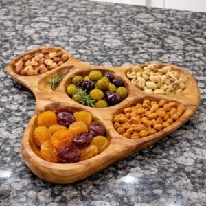 Unique Rustic Hand-Carved Wooden Platter