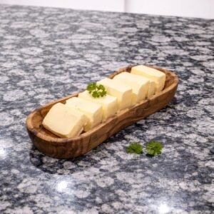 Handcrafted Olive Wood Peanut-Shaped Dish