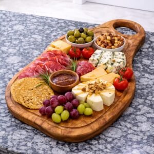 Premium Olive Wood Serving & Cutting Board – Extra Large